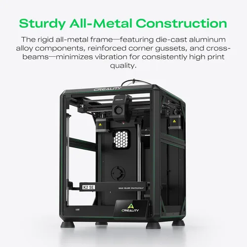 Vista 6 de Creality K2 SE Combo 3D Impresora, compatible con impresión multicolor con CFS, 19.685 in/s de alta velocidad, nivelación automática inteligente