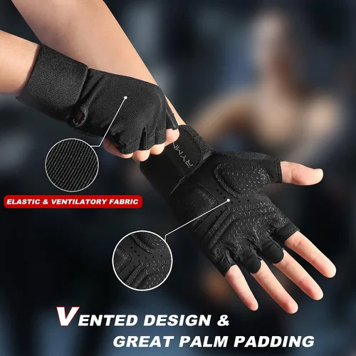 Vista 5 de ZEROFIRE Workout Gloves for Women Men - Weight Lifting Gloves with Full Palm Protection & Extra Grip for Women Gym, Weightlifting, Weight Lift