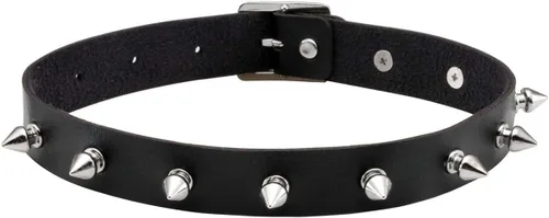 Vista 10 de Eigso - Gargantilla vintage de cuero sintético con remaches y picos, estilo punk, gótico, ajustable