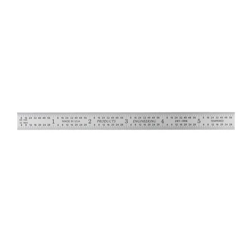 Vista 13 de Regla de maquinista de 6 pulgadas/150 mm, regla de 64 y mm Recubrimiento TiN rígido