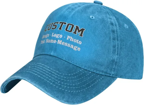 Vista 15 de Gorras de béisbol unisex personalizadas para hombres y mujeres, sombrero personalizado con tu propia imagen, logotipo, texto, nombre, gorras