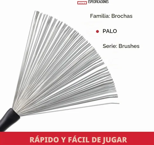 Vista 5 de Cepillos de alambre Vic Firth SGWB Steve Gadd