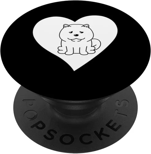 Vista 6 de Chow Chow Heart Funny Chow Chow Dog Lover PopSockets MagSafe PopGrip para iPhone