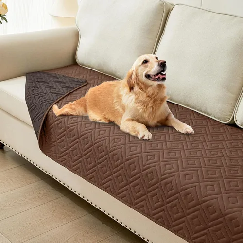 Vista 101 de hyha Manta impermeable para perros, funda suave para cama de perro, mantas para mascotas, funda impermeable para sofá y sillón para perros lavable