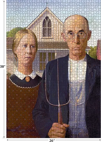 Vista 5 de RoseArt Kodak Premium Masters American Gothic - Rompecabezas de 2000 piezas
