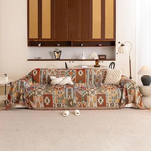 Vista 53 de STACYPIK Jacqurad - Fundas de sofá reversibles y duraderas para mascotas, fundas de sofá geométricas con orejas de trigo, protector de muebles gris