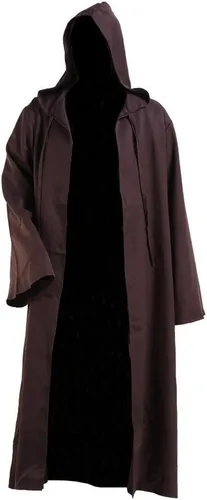 Vista 9 de Men's Cosplay Cloak Robe Costume Halloween Tunic Hooded Uniform