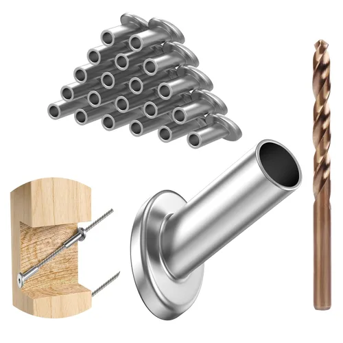 Vista 10 de BLIKA Paquete de 20 fundas protectoras biseladas en ángulo de 1/8", 25, 30 y 35 grados, protector angular para poste de 1/8" para barandilla
