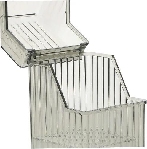 Vista 3 de Angoily Organizador de brochas de maquillaje, almacenamiento transparente para pinceles, bolígrafos y cosméticos, diseño estable, artesanía fina