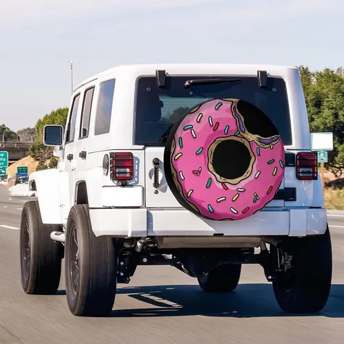 Vista 3 de Donut - Cubierta de neumático de repuesto para remolque, RV, SUV y muchos vehículos, 12 pulgadas