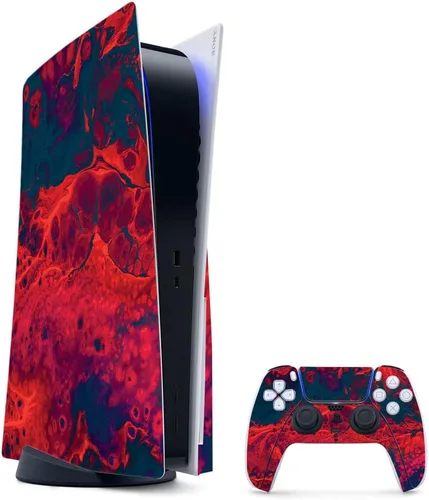 Vista 19 de MightySkins - Skin para juegos para PS5 / Playstation 5 Bundle – Mármol ámbar Envoltura protectora de vid Fácil de aplicar y cambiar
