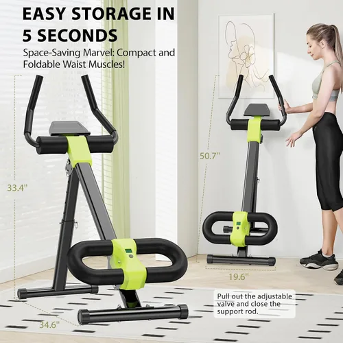 Vista 3 de Equipo de Entrenamiento Abdominal, Máquina de Abdominales para Gimnasio en Casa, Equipo de Ejercicio de Entrenador Abdominal para Ejercicio
