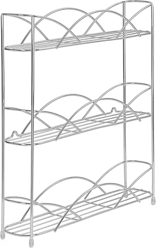 Vista 11 de Spectrum Diversified Scroll - Estante de pared para especias, color negro