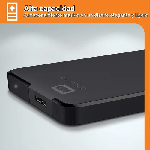 Vista 4 de WD Disco duro externo portátil Elements de 3 TB, USB 3.0, compatible con PC, Mac, PS4 y Xbox - WDBU6Y0030BBK-WESN
