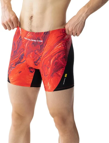 Vista 9 de Men's Square Leg Swimsuits Briefs Quick Dry Durable Athletic Swim Jammers for Training Swimming Negro