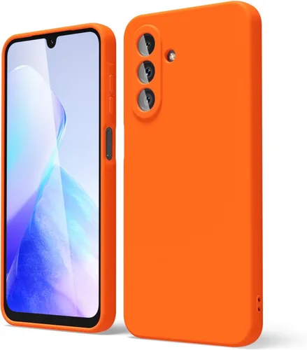 Vista 201 de oakxco Funda para teléfono Samsung Galaxy A12 con agarre de silicona líquida, linda delgada fina suave cubierta de gel de goma TPU lisa para mujeres