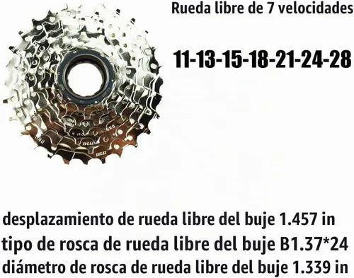 Vista 3 de DRIFT MANIAC Rueda libre de 7 velocidades para E-Bike 11-28T/11-34T Tornillo en rueda libre 7S-11-28T