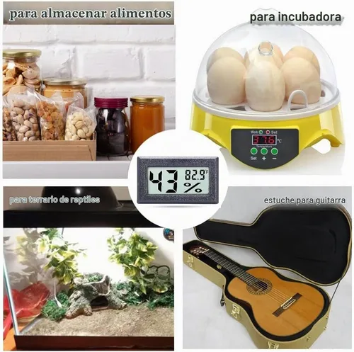 Vista 4 de Goabroa Mini termómetro higrómetro digital medidor de humedad para interiores con sensor de temperatura Fahrenheit (℉)