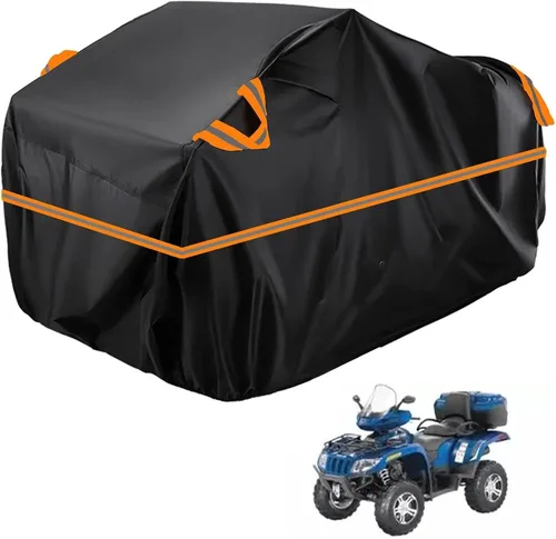 Vista 34 de Cubierta para ATV impermeable compatible con Arctic Cat H1 EFI TRV Cruiser 4x4 2011, cubierta de 210D para vehículos de 4 ruedas, cubierta para quad