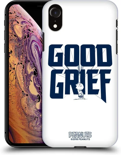 Vista 48 de Head Case Designs Funda rígida con licencia oficial de Peanuts Charlie Brown Good Grief Rock Tees compatible con Apple iPhone 7/8/SE 2020 y 2022