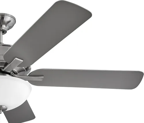 Vista 9 de Hinkley Metro - Ventilador de techo iluminado de perfil bajo de 52 pulgadas con luz LED, ventilador de techo de interior con doble montaje