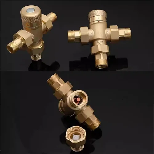 Vista 6 de Thermostatic Mixing, Temperature Constant, Shower Temperature Constant, Brass Material, NPT Thread, Celsius Mark, For Wash Basins, Showers