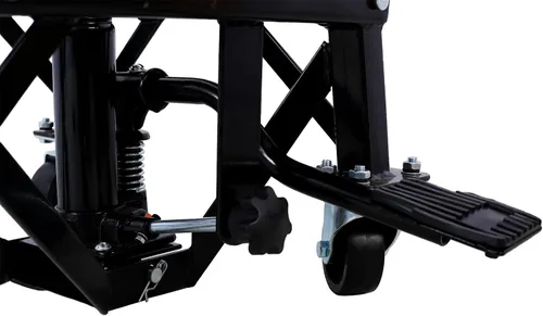 Vista 6 de 300LBS Hidráulica Motocicleta Scissor Jack Mesa Elevadora, 13.4-36.2" (negro)