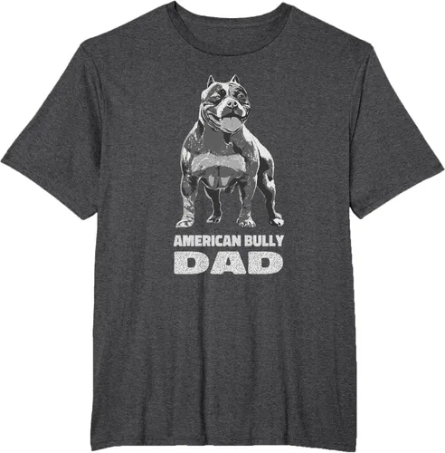Vista 14 de American Bully Dad Dog Owner American Bully - Camiseta para hombre, Negro, S