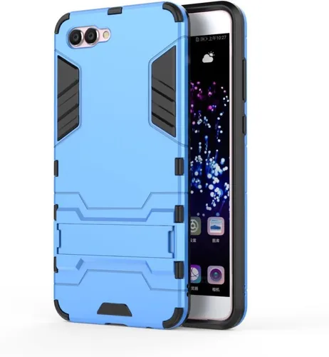 Vista 2 de MaiJin Funda para Huawei Nova 2S (6 pulgadas) 2 en 1 a prueba de golpes con función de atril Hybrid Dual Layer Armor Defender Funda protectora (azul)