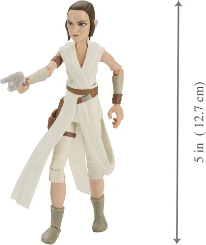 Vista 9 de STAR WARS Galaxy of Adventures The Rise of Skywalker Rey Figura de acción de 5 pies con divertido movimiento de acción de sable de luz