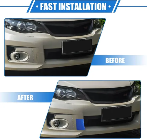 Vista 7 de Tapa de gancho para remolque de automóvil compatible con Subaru Impreza 2010-2014, parachoques delantero azul de plástico duradero