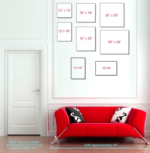 Vista 6 de Niwo ART - Bandera, serie de pinturas más famosas del mundo, lienzo para pared, decoración del hogar, envoltura de galería, estirado, enmarcado