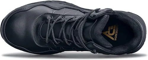 Vista 3 de Shoes for Crews Piston Mid Aluminum Toe - Zapato de trabajo unisex, color negro