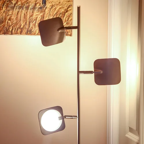 Vista 5 de Brightech Tree - Lámpara de pie con 3 luces regulables de 3 pasos con interruptor táctil regulable - Tecnología LED avanzada con 23 vatios