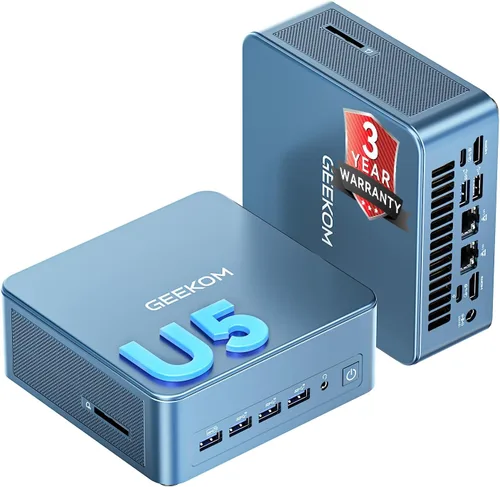 Vista 10 de GEEKOM IT13 MAX AI Mini PC, Intel Ultra 9 185H (65W), DDR5 16GB 1TB SSD Negro
