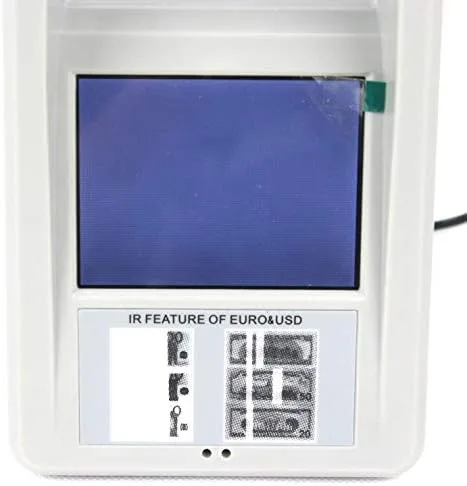 Vista 3 de CGOLDENWALL IRB-120 Detector de dinero falsificado infrarrojo Discriminador de facturas Máquina de detección de moneda falsa Verificador de moneda