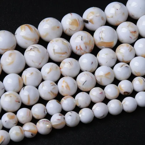 Vista 26 de Cuentas sueltas redondas de gemas naturales cuentas de piedra de energía de cristal para hacer joyas 15" (calcedonia afgana, 6 mm)