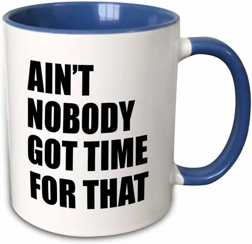 Vista 10 de 3dRose Ain 't Nobody Got Time For That. Color negro. – Dos Tono Negro Mug ML, (_ _ _ _ _ _ _ _ _ _ 157407 _ _ _ _ _ _ _ _ _ _ 4), 11 oz