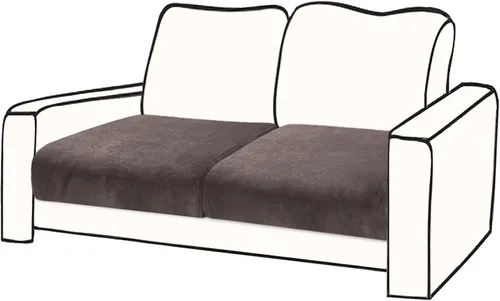 Vista 28 de BT.WA Funda de Cojín de Sofá de Terciopelo 1 Pieza Funda de Cojín de Asiento Elástica Funda de Sillón Fundas Separadas de Sofá Seccional Protector