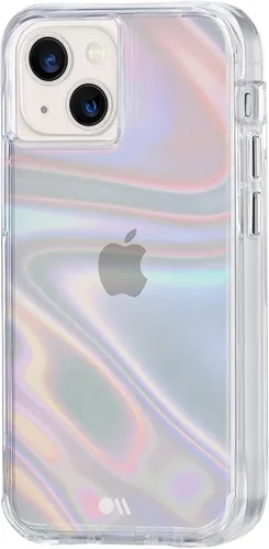 Vista 9 de Case-Mate - Funda Soap Bubble para iPhone 13 Mini con diseño iridiscente, protección contra caídas de 10 pies, 5.4 pulgadas
