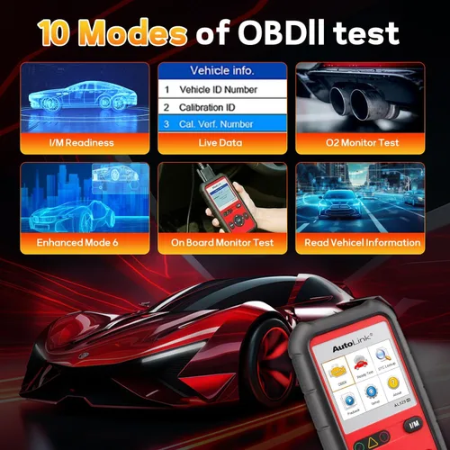 Vista 3 de Autel AutoLink AL529HD, lector de código de vehículo, escáner de código AL529 OBD2 avanzado, AutoVIN lectura de códigos mejorados