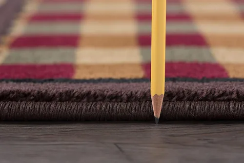 Vista 4 de Tayse Homespun Cabin - Alfombra larga multicolor para pasillo, entrada y cocina, vestíbulo de entrada, alfombra rústica larga para interiores, 2