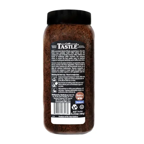Vista 4 de Café Tastlé Supremo Blend & Solo Delight 6.35 onzas de café instantáneo variado, paquete de 2