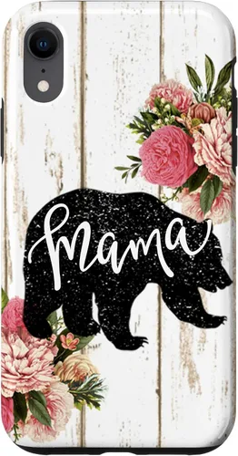 Vista 9 de Funda para iPhone 12 mini rústico de la casa rural linda mamá Woodgrain Shiplap Board Mama Bear