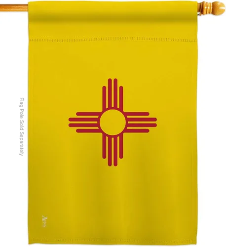 Vista 7 de Americana Home & Garden S140532-BO Nuevo México Estados Impresiones Decoración Vertical Casa 28" X 40" 13" 18.5" Doble Cara Banderas Set Impreso