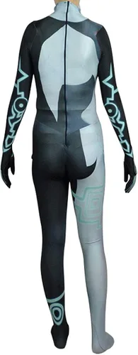 Vista 2 de Leaffly Traje de cosplay Midna para mujer Zentai