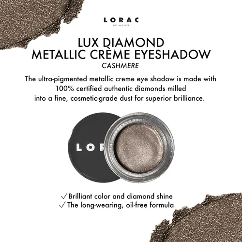 Vista 2 de LORAC Sombra de ojos LUX Diamond Crème, ENCAJE