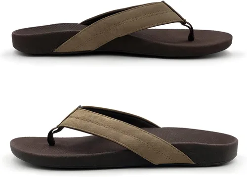 Vista 3 de Sandalias ortopédicas Snapper para hombre, elegantes y cómodas sandalias ortopédicas con soporte de arco biomecánico correa de lona duradera