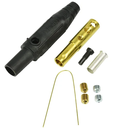 Vista 13 de Marinco CLS20FB-A CLS tipo Cam, serie 16 en línea, conector de un solo pin, 400 amperios, 600 voltios, #2-2/0 AWG, hembra - negro (A)