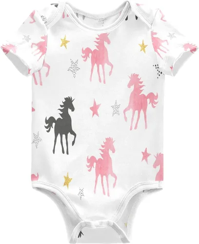 Vista 30 de vvfelixl Body para bebé niña Llama Alpaca Cactus Manga Corta Algodón Ropa de Bebé Para Niñas 0-24 Meses Negro Multi10